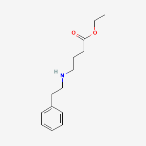 molecular formula C14H21NO2 B13509673 Butanoic acid, 4-[(2-phenylethyl)amino]-, ethyl ester CAS No. 90068-79-4