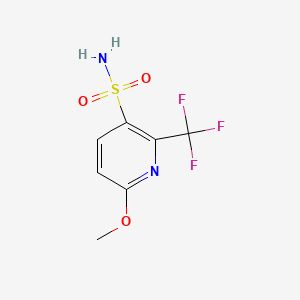 6-Methoxy-2-(trifluoromethyl)pyridine-3-sulfonamide