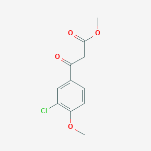 molecular formula C11H11ClO4 B13509680 Methyl 3-(3-chloro-4-methoxyphenyl)-3-oxopropanoate 