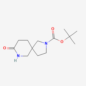 molecular formula C13H22N2O3 B13509697 Tert-butyl 8-oxo-2,7-diazaspiro[4.5]decane-2-carboxylate 