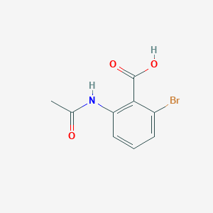 molecular formula C9H8BrNO3 B13509707 2-Acetamido-6-bromobenzoic acid CAS No. 38792-45-9