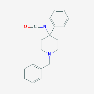 molecular formula C19H20N2O B13509726 1-Benzyl-4-isocyanato-4-phenylpiperidine 