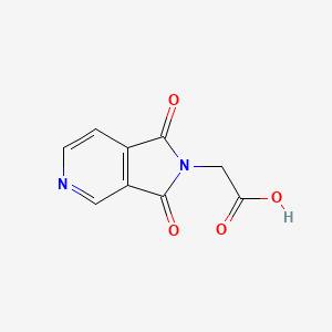 molecular formula C9H6N2O4 B1350973 (1,3-dioxo-1,3-dihydro-2H-pyrrolo[3,4-c]pyridin-2-yl)acetic acid CAS No. 36239-69-7