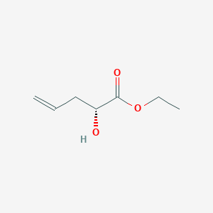 molecular formula C7H12O3 B13509740 ethyl (2R)-2-hydroxypent-4-enoate 