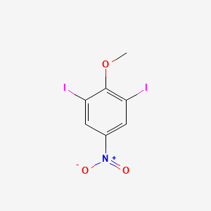molecular formula C7H5I2NO3 B1350980 1,3-Diiodo-2-methoxy-5-nitrobenzene CAS No. 31106-75-9