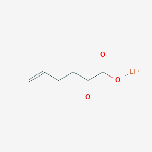 molecular formula C6H7LiO3 B13509801 Lithium(1+)2-oxohex-5-enoate 