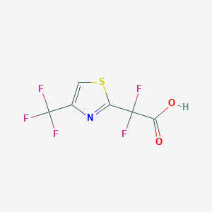 2,2-Difluoro-2-[4-(trifluoromethyl)-1,3-thiazol-2-yl]aceticacid