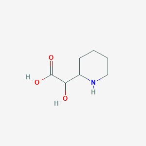 molecular formula C7H13NO3 B13509822 2-Hydroxy-2-(piperidin-2-yl)acetic acid 