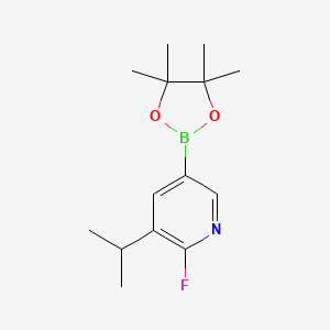 2-Fluoro-3-(propan-2-yl)-5-(tetramethyl-1,3,2-dioxaborolan-2-yl)pyridine