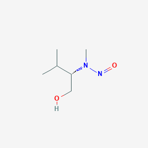 molecular formula C6H14N2O2 B13509904 1-Butanol, 3-methyl-2-(methylnitrosoamino)-, (S)- 