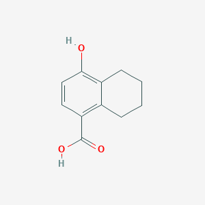 molecular formula C11H12O3 B13509922 4-Hydroxy-5,6,7,8-tetrahydronaphthalene-1-carboxylic acid 