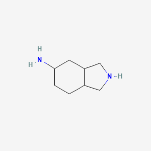 molecular formula C8H16N2 B13509929 octahydro-1H-isoindol-5-amine 