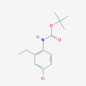 molecular formula C13H18BrNO2 B13509936 tert-butyl N-(4-bromo-2-ethylphenyl)carbamate 