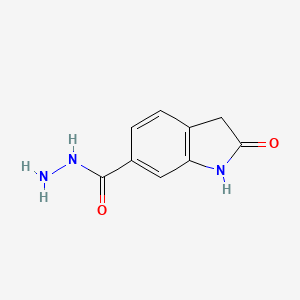 molecular formula C9H9N3O2 B13509995 2-oxo-2,3-dihydro-1H-indole-6-carbohydrazide 