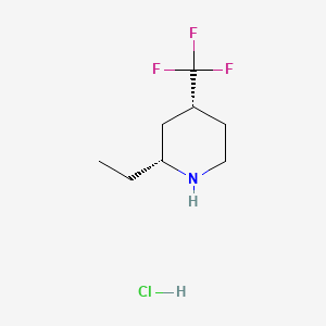 rac-(2R,4R)-2-ethyl-4-(trifluoromethyl)piperidine hydrochloride, cis