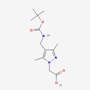 2-[4-({[(tert-butoxy)carbonyl]amino}methyl)-3,5-dimethyl-1H-pyrazol-1-yl]acetic acid