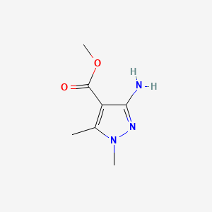 molecular formula C7H11N3O2 B13510062 Methyl 3-amino-1,5-dimethyl-pyrazole-4-carboxylate 