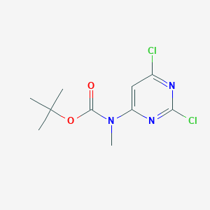 molecular formula C10H13Cl2N3O2 B13510095 tert-Butyl (2,6-dichloropyrimidin-4-yl)(methyl)carbamate 