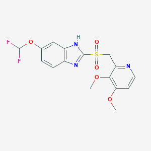 molecular formula C16H15F2N3O5S B135101 泮托拉唑砜 CAS No. 127780-16-9