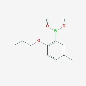 molecular formula C10H15BO3 B1351010 5-甲基-2-丙氧基苯硼酸 CAS No. 480438-70-8