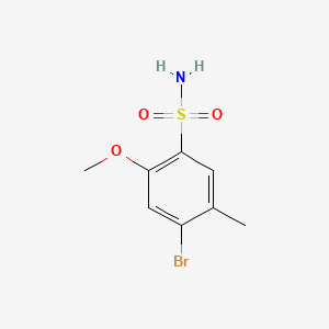 4-Bromo-2-methoxy-5-methylbenzene-1-sulfonamide