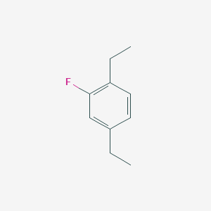 molecular formula C10H13F B13510117 1,4-Diethyl-2-fluorobenzene 