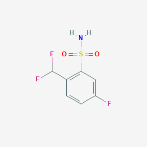 2-(Difluoromethyl)-5-fluorobenzene-1-sulfonamide