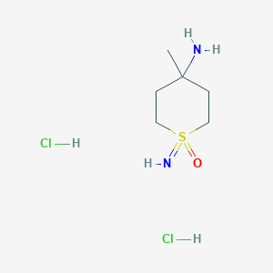 4-Amino-1-imino-4-methyl-1lambda6-thian-1-one dihydrochloride