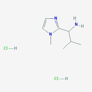 2-methyl-1-(1-methyl-1H-imidazol-2-yl)propan-1-amine dihydrochloride