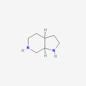 molecular formula C7H14N2 B13510184 rac-(3aR,7aS)-octahydro-1H-pyrrolo[2,3-c]pyridine 