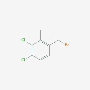 molecular formula C8H7BrCl2 B13510223 1-(Bromomethyl)-3,4-dichloro-2-methylbenzene 