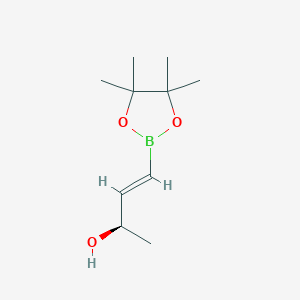 molecular formula C10H19BO3 B13510224 (2r)-4-(Tetramethyl-1,3,2-dioxaborolan-2-yl)but-3-en-2-ol 