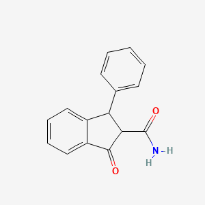 1-oxo-3-phenyl-2,3-dihydro-1H-indene-2-carboxamide