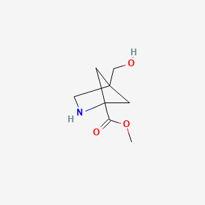 molecular formula C8H13NO3 B13510294 Methyl 4-(hydroxymethyl)-2-azabicyclo[2.1.1]Hexane-1-carboxylate 