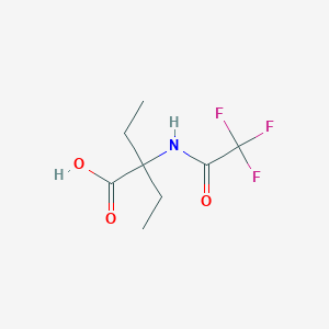 molecular formula C8H12F3NO3 B13510301 2-Ethyl-2-(2,2,2-trifluoroacetamido)butanoic acid CAS No. 84310-99-6