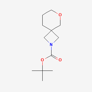 molecular formula C12H21NO3 B13510396 Tert-butyl 6-oxa-2-azaspiro[3.5]nonane-2-carboxylate 