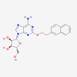 molecular formula C22H23N5O5 B135104 2-[2-(2-萘基)乙氧基]腺苷 CAS No. 131865-99-1