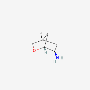 molecular formula C7H13NO B13510435 rac-(1R,4R,6R)-4-methyl-2-oxabicyclo[2.2.1]heptan-6-amine 