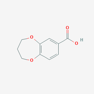 molecular formula C10H10O4 B1351044 3,4-dihydro-2H-1,5-benzodioxepine-7-carboxylic acid CAS No. 20825-89-2