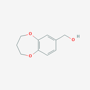 molecular formula C10H12O3 B1351045 3,4-dihydro-2H-1,5-benzodioxepin-7-ylmethanol CAS No. 62823-14-7