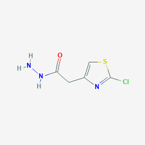 molecular formula C5H6ClN3OS B13510486 2-(2-Chloro-1,3-thiazol-4-yl)acetohydrazide 