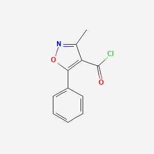 molecular formula C11H8ClNO2 B1351053 3-甲基-5-苯基-4-异恶唑甲酰氯 CAS No. 91182-77-3