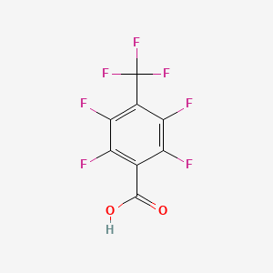 molecular formula C8HF7O2 B1351058 2,3,5,6-tetrafluoro-4-(trifluoromethyl)benzoic Acid CAS No. 5216-22-8