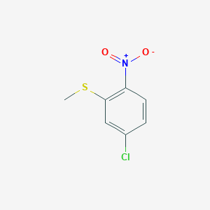 molecular formula C7H6ClNO2S B1351060 4-Chloro-2-(methylthio)-1-nitrobenzene CAS No. 70019-41-9