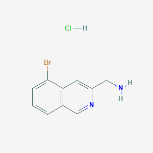 molecular formula C10H10BrClN2 B13510622 1-(5-Bromoisoquinolin-3-yl)methanamine hydrochloride 