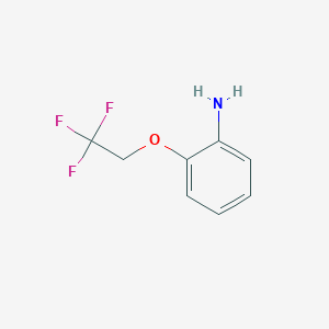molecular formula C8H8F3NO B1351063 2-(2,2,2-三氟乙氧基)苯胺 CAS No. 57946-60-8