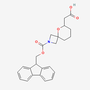 2-(2-{[(9H-fluoren-9-yl)methoxy]carbonyl}-5-oxa-2-azaspiro[3.5]nonan-6-yl)aceticacid