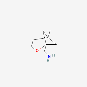 molecular formula C8H15NO B13510699 (5-Methyl-2-oxabicyclo[3.1.1]heptan-1-yl)methanamine 