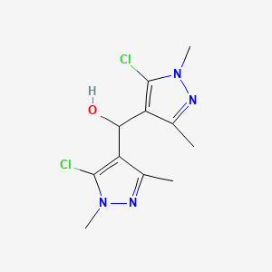 molecular formula C11H14Cl2N4O B1351072 Bis(5-chloro-1,3-dimethyl-1H-pyrazol-4-yl)methanol CAS No. 648409-46-5