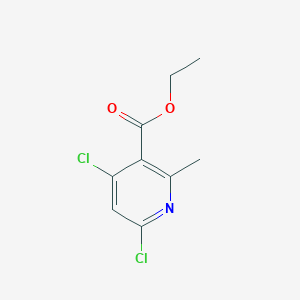 molecular formula C9H9Cl2NO2 B1351075 4,6-二氯-2-甲基烟酸乙酯 CAS No. 686279-09-4
